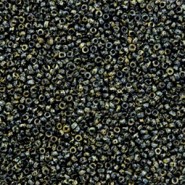 Miyuki rocailles kralen 15/0 - Opaque picasso black 15-4511